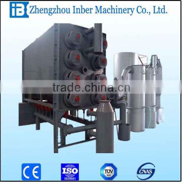 100kg/h continuous carbonization stove with filting gasifier stove