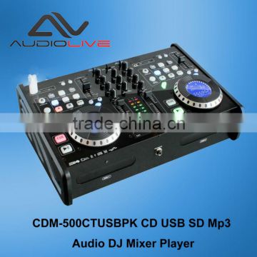 Professional dual CD USB SD Mp3 Audio DJ Mixer Player CDM-500CT USB