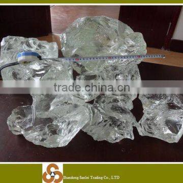 landscaping crystal white glass rocks