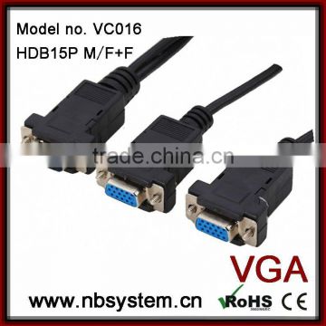 D15 pin 1*male to 2*female Splitter Cable assembly