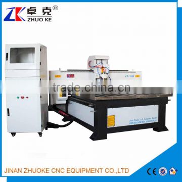 China 3D Woodworking CNC Router Machine ZKM-1325 With Cast Iron Gantry 1300*2500MM Of PCI NcStudio Control System