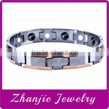 China Manufactures wholesale Fashion Stainless Steel Health Magnetic Therapy Bracelet Stainless Steel Tungsten Bracelet