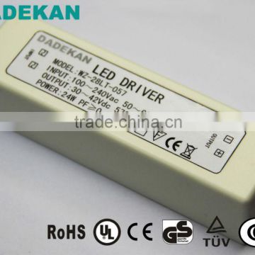Constant current 550mA external LED Driver 28W for led wall washing light