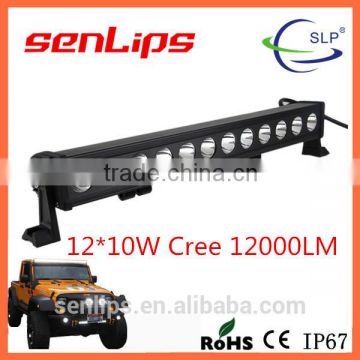 new model 120W 20inch light bar 12000LM IP67 light bar for special vehicle 4X4 off road train