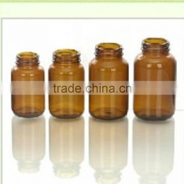 250ml amber glass bottle for liquid and solid medicine packaging