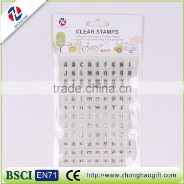 alphabet clear stamp