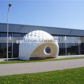 commercial grade white half-sphere inflatable golf tent for events