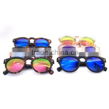 2015 new arrival wholesale Leopard tortoise round sunglasses