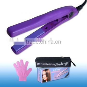 Mini tourmaline hair straightener (LOOF #199) purple / Hair straightener / Hair tools