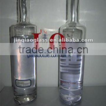 700ml High white glass spirit bottle