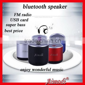 new market mini rechargeable protable bluetooth speaker with hi fi sound music,hand free