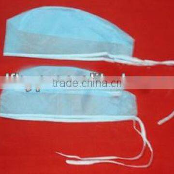 blue nonwoven disposable surgical caps