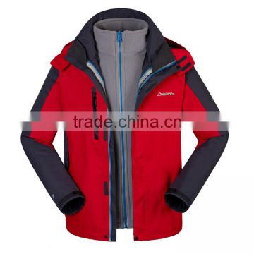 2014 NEW fashion 3 in 1 Waterproof and Breathable outdoor Jacket