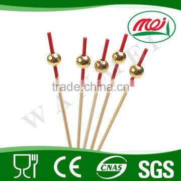 custom colored decoration natural bamboo skewer