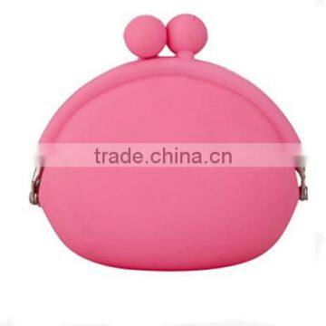 factory supply special silicone rubber coin bag/portable silicone coin bag
