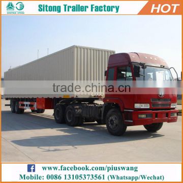Sitong 2/3 axles cargo transport semi box trailer box semi-trailer logistics van trailer