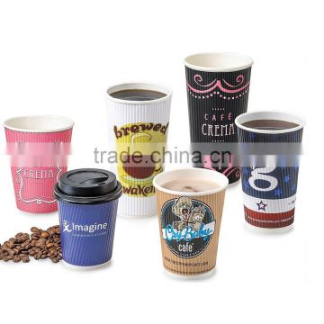 ECO-friendly cheap ripple wall takeaway coffee cups wholesale
