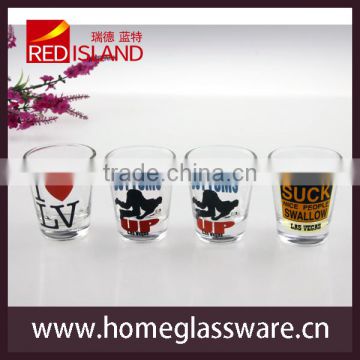 50ml printed shot glass for liquor from china