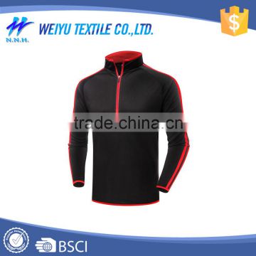 Custom black and red plain soccer jersey for men