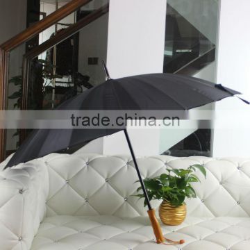 Cheap High Quality Wooden Handle Golf Umbrella