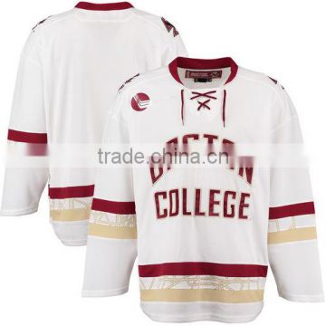 Sublimation embroidery cheap college hockey jerseys