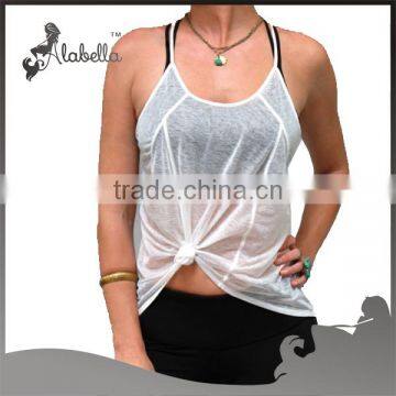 Wholesale singlet loose tank tops for fitness wear