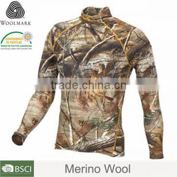 Long sleeve sweatshirt without hood,merino wool digital camo sweatshirts