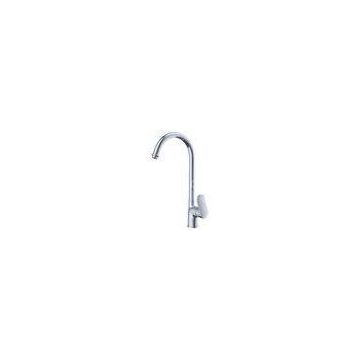 Chrome Polished Brass Kitchen Mixer Tap Bubbler Outlet Single Handle , Household Faucets