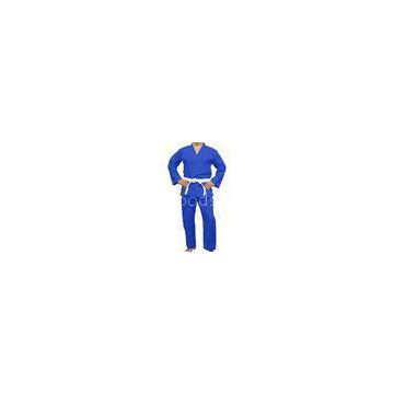 Fashion blue Eco brazilian jiu jitsu uniforms , Martial Arts Clothes with White belt