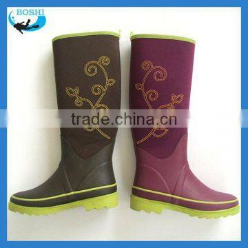 2014 hottest Fashion ladies cheap rain boots