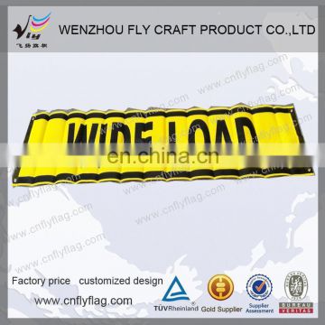18 x 90 (7.5') Over Size Load and Wide Load Reversible Banner with Tie Straps from Wenzhou Fly