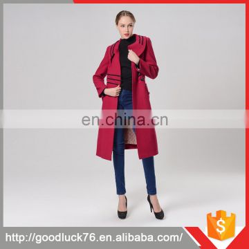 Wholesale New Alibaba Products Long Line Fashion Autumn/Winter Coat For Women Lens Coat