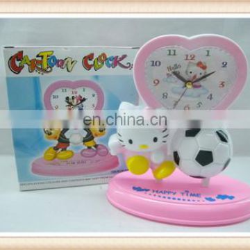 Plastic Lovely kids decoration gift desk clock toy