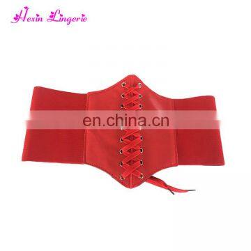 Factory Price wide elastic band sexy sexy red mature corset belt for women waist