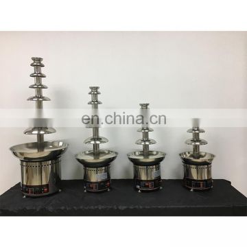 Professional commercial use electric 5 tiers stainless steel chocolate waterfall fountain