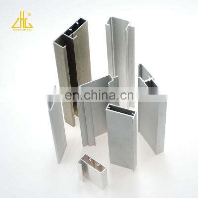 Profile Frame Furniture Aluminum for Kitchen Cabinet Doors with Polishing Surface Treatment Golden Color Middle and High Quality