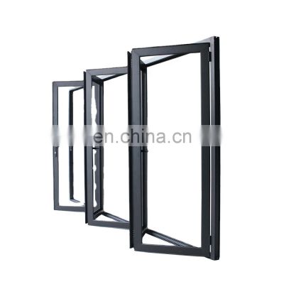 high quality aluminum Bi fold sliding stacking patio house glass interior folding doors