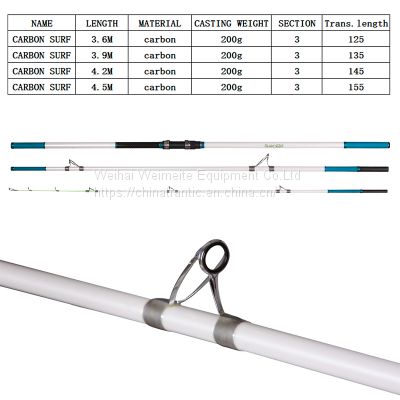 Carbon surf china weimeite fishing rods