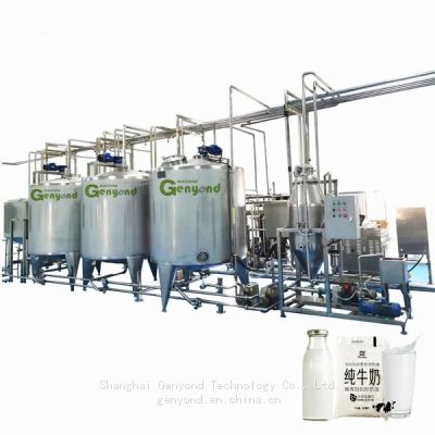 Industrial automatic pasteurized milk processing line