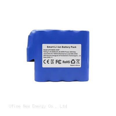 2S2P 7.4V UFX 18650 Rechargeable Battery Pack Real Capacity 5200mAh for Robot And Sweeper
