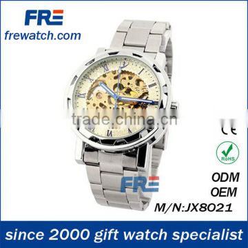 quartz stainless steel watch water resistant transparent mechanical watches