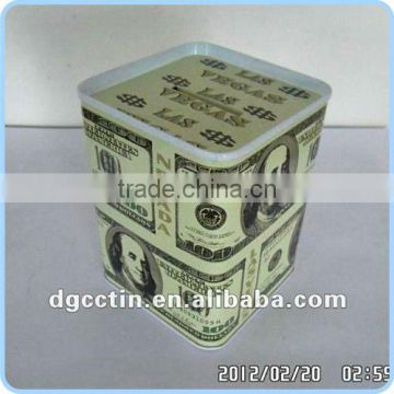 Tin coin box