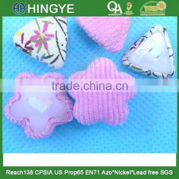 Flower Shape (Daisy) Fabric Covered Shank Button -- F1554