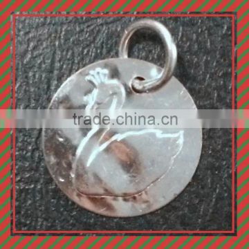 Zinc alloy customized shape floating keychain with hanging
