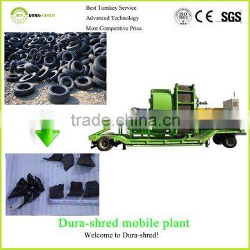 Dura-shred waste tire recycling rubber granules for sale