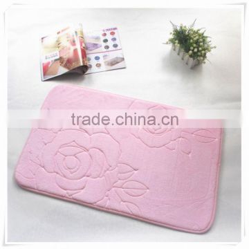 microfiber polyester memory foam mat/Memory foam bath mat_ Qinyi