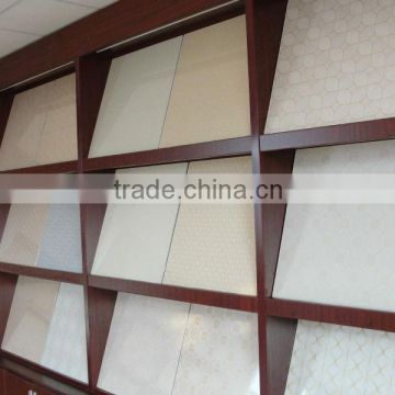 cheap 60x60cm gypsum tile with PVC face and aluminum foil backing
