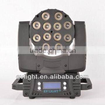 12pcs x10w disco effect light CREE LED moving beam