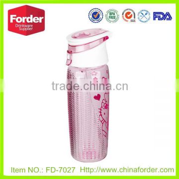 550ml Portable silk screen printing water bottle