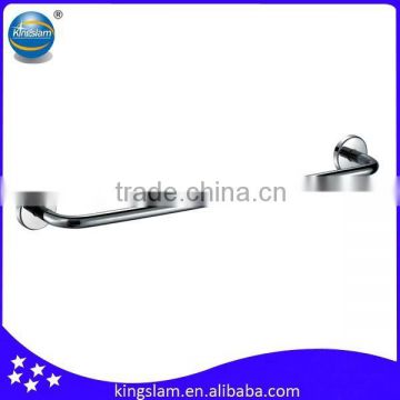 Wall mounted stainless steel hotel style bathroom single towel bar